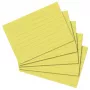 Herlitz Schede per schedario A8, a righe, gialle