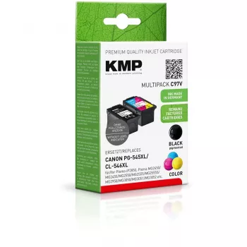 KMP MULTIPACK C97V - confezione da 2 - alta resa - nero, colore (ciano, magenta, giallo) - compatibile - cartuccia d'inchiostro (alternativa a: Canon 8286B001,