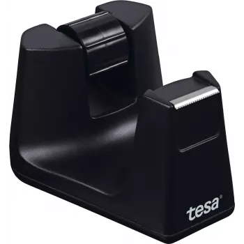 Taglierina da tavolo Tesa 53905-00000-01 per rotoli con larghezza 1,9 cm, ABS, nero/trasparente