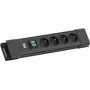 Ciabatta Bachmann CONNECTUS 4xUTE 1x interruttore 2,0m CEE7/7 nero