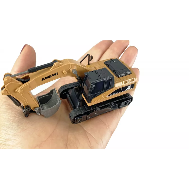 Escavatore modello RC Amewi 22747 scala 1:64, motore elettrico, per bambini da 6 anni