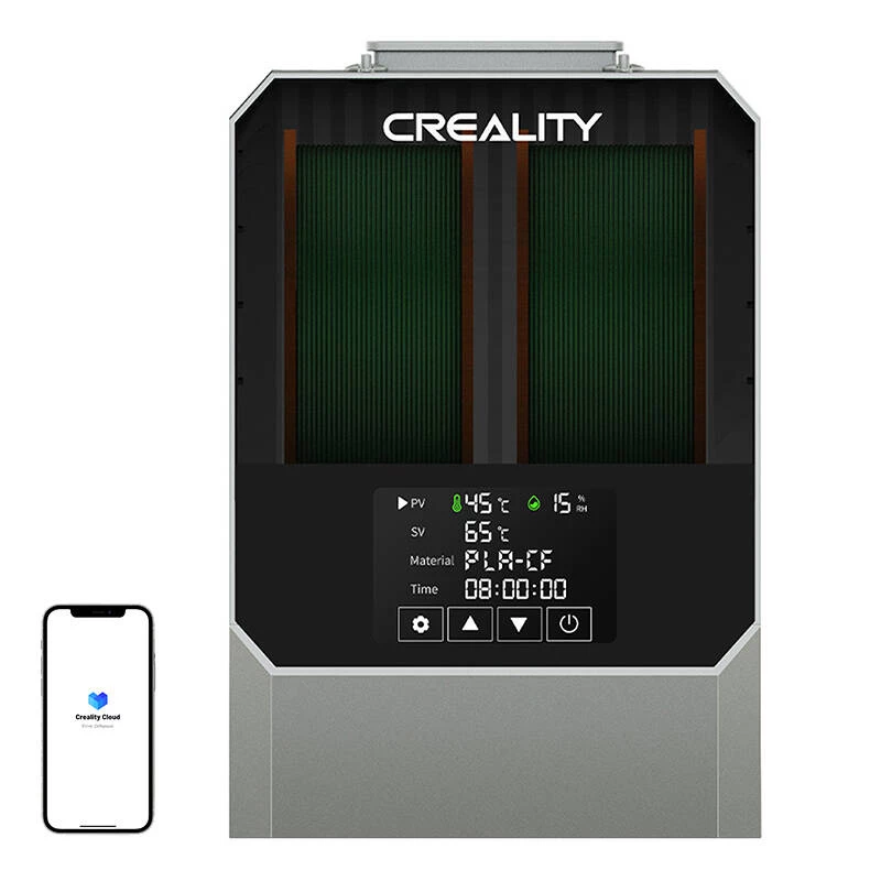 Essiccatore per filamenti Creality Space Pi Plus — grigio, per filamenti per stampanti 3D, 1 pezzo
