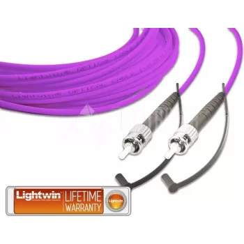 Patch cord in fibra ottica simplex Lightwin High Quality, MM OM4, ST - ST (LSP-50 ST-ST 5.0 OM4)
