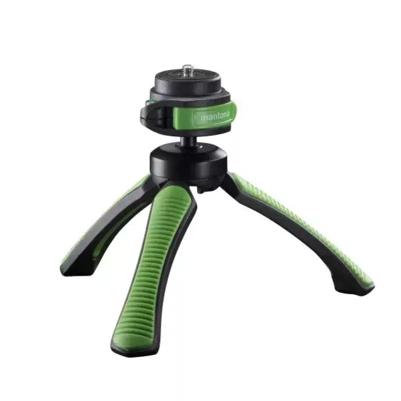 Treppiede Mantona 21407 per smartphone e fotocamera digitale nero verde