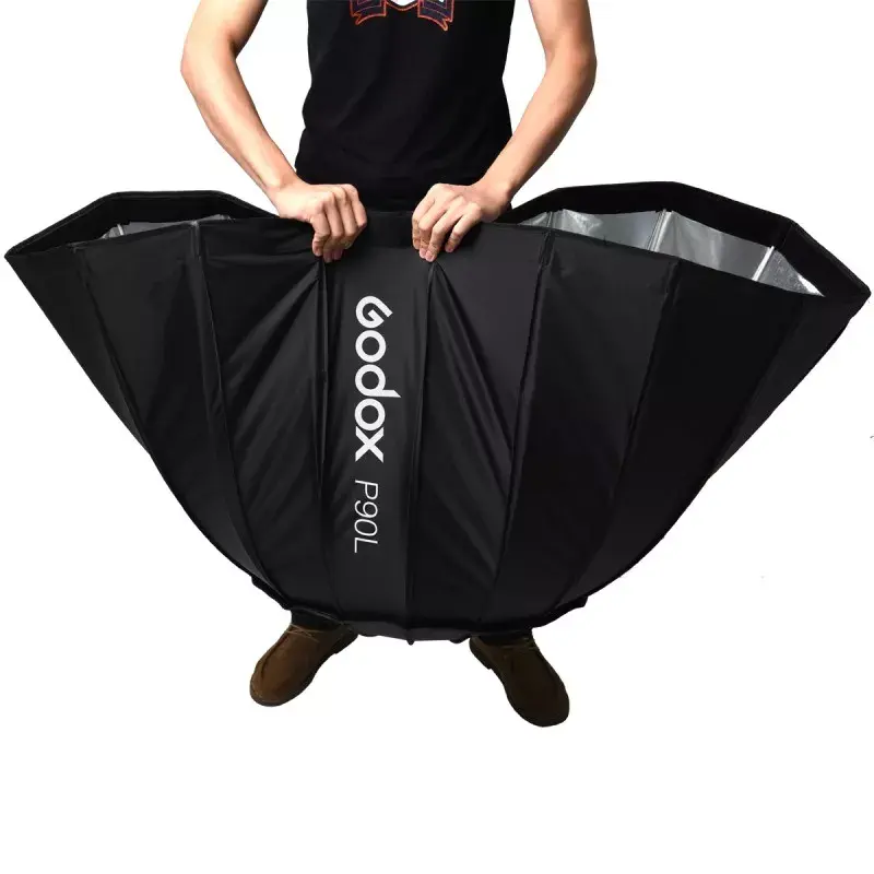 Softbox Godox P90L 90cm nero nylon poliestere con diffusori