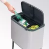 Cestino Brabantia 316227 34L rettangolare plastica acciaio inox
