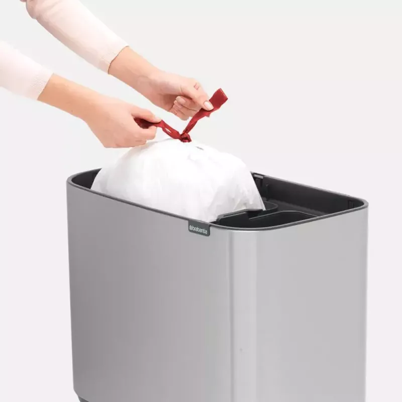 Cestino Brabantia 316227 34L rettangolare plastica acciaio inox