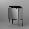Cestino Brabantia 316227 34L rettangolare plastica acciaio inox
