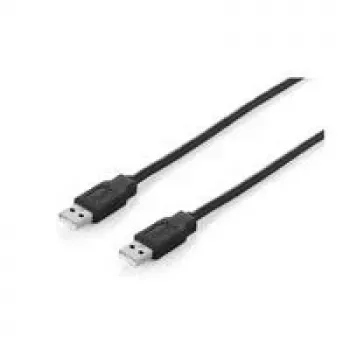 Cavo EQUIP USB 2.0 A->A 3m S/S nero (128871)