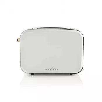 Nedis KABT510EWT tostapane, 2 fessure larghe, soft-touch, bianco