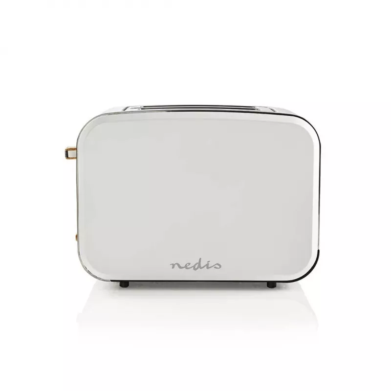 Nedis KABT510EWT Tostapane, 2 fessure larghe, soft-touch, bianco