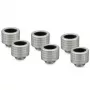 Thermal Grizzly DeltaMate Raccordo HT14, ottone G1/4, nichel, confezione da 6 (TG-DM-FIT-6214)