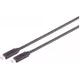 Cavo USB S/CONN 13-63035 USB4 Gen 3x2 2 m USB-C nero