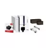 Evolis Carta plastificata, nera, lunga, 500 pezzi carta plastificata, PVC, 500 pezzi, 20 mil, 50 x 150 mm, colore: nero, compatibile con: Edikio Flex (C8152)