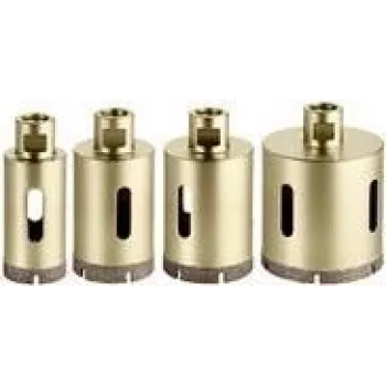 Metabo 628319000 Set di seghe a tazza diamantate a secco per piastrelle, 4 pezzi (35, 40, 50, 68 mm)