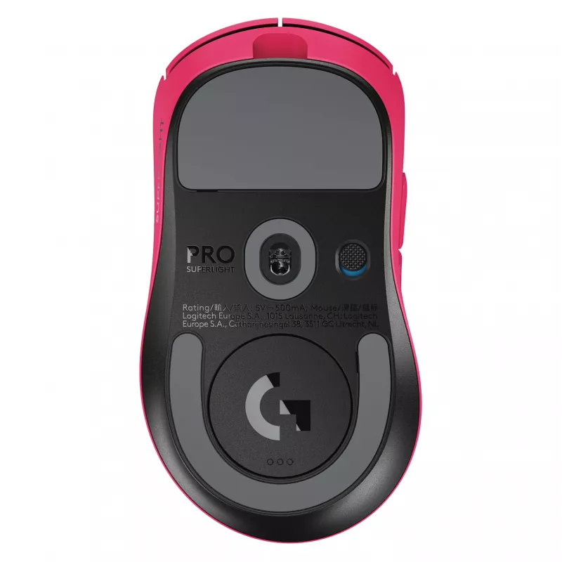 Mouse Logitech G 910-007374 per destrimani RF Wireless ottico 44.000 DPI 1 ms 5 tasti magenta