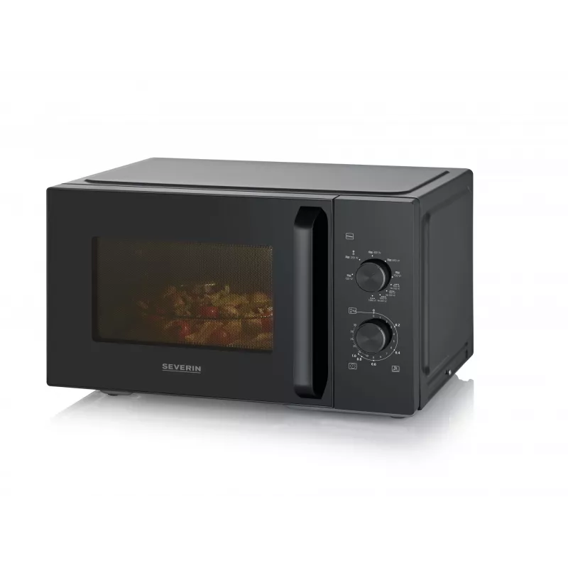 Microonde combinato SEVERIN MW 7792, da tavolo, 20 L, 900 W, nero, tasti e manopola