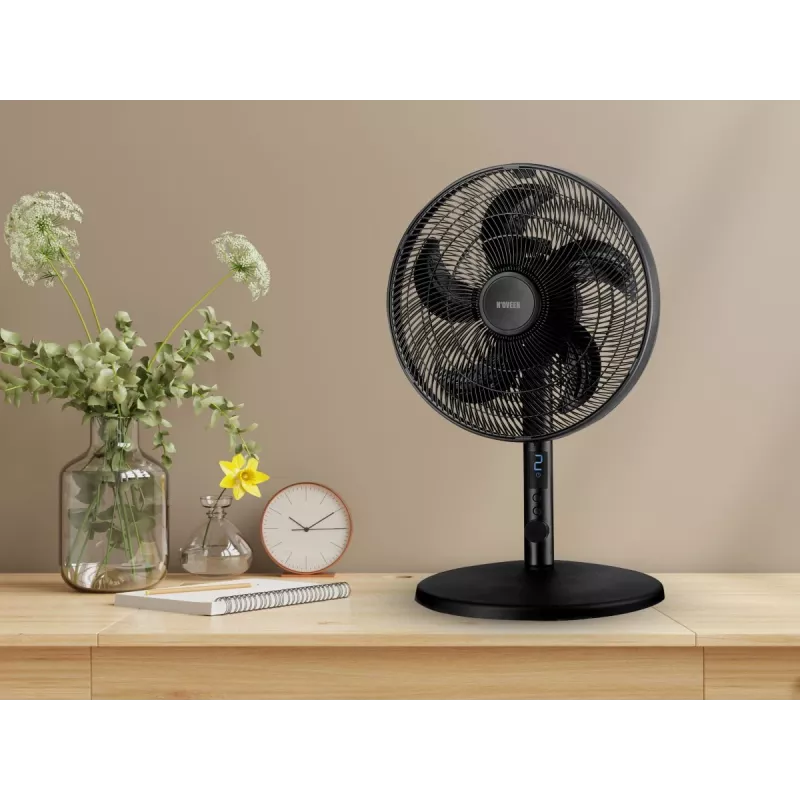 Ventilatore 2 in 1 a piantana e da tavolo Noveen F535 X-Line, 40 cm, nero