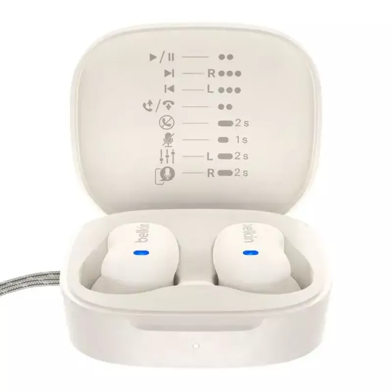Belkin SoundForm Anywhere Auricolari True Wireless, crema