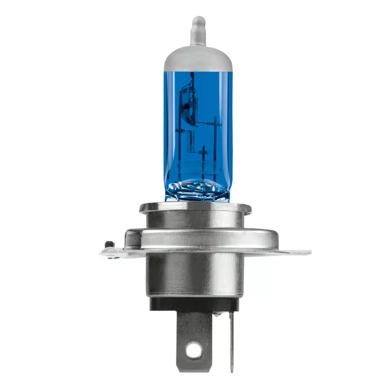 Lampada alogena Neolux H4 Blue Power Light confezione da 2 — 12V, 100/90W