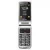 Telefono cellulare flip a tasti grandi Beafon SL645 LTE 4G per anziani nero-argento 2,8 inch
