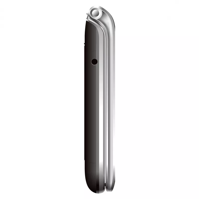 Telefono cellulare flip a tasti grandi Beafon SL645 LTE 4G per anziani nero-argento 2,8 inch