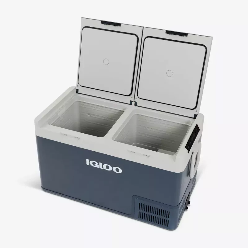 Frigorifero portatile Igloo ICF 80DZ 83 L elettrico (AC/DC, 100–240 V) blu/grigio