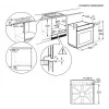 Forno elettrico da incasso AEG Serie 5000 OU5AB20SM – 72 l, A+, acciaio inox/nero, touch e manopole