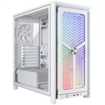 Corsair FRAME 4000X RS case per PC mid-tower, vetro temperato, bianco