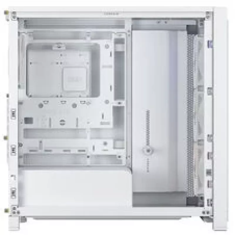 Corsair FRAME 4000X RS Case PC Mid-Tower, vetro temperato, bianco