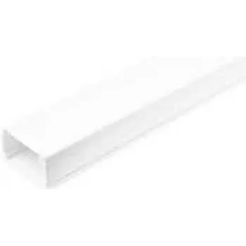StarTech.com canale portacavi solido con nastro adesivo e coperchio, 1-3/4(45mm)L x 1-1/8(27mm)A, 6ft(1,8m) di lunghezza, kit per nascondere cavi di rete/alimentazione in PVC, sistema di canaline a parete, UL L