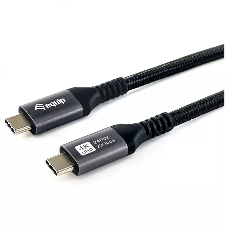 EQUIP cavo USB4 Gen 2x2 C–C 3,0m, PD 100W, 4K/60Hz, 20Gbps, nero