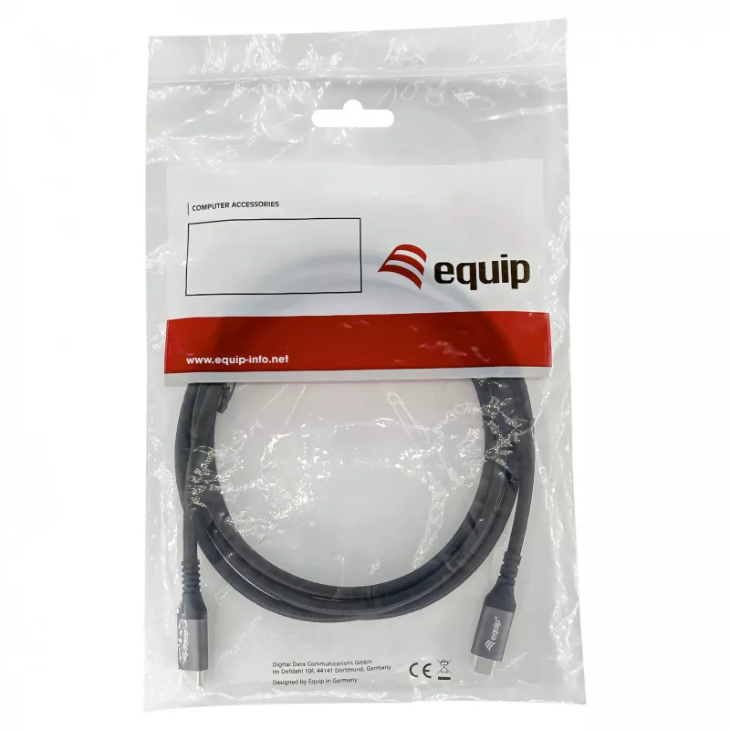 EQUIP cavo USB4 Gen 2x2 C–C 3,0m, PD 100W, 4K/60Hz, 20Gbps, nero