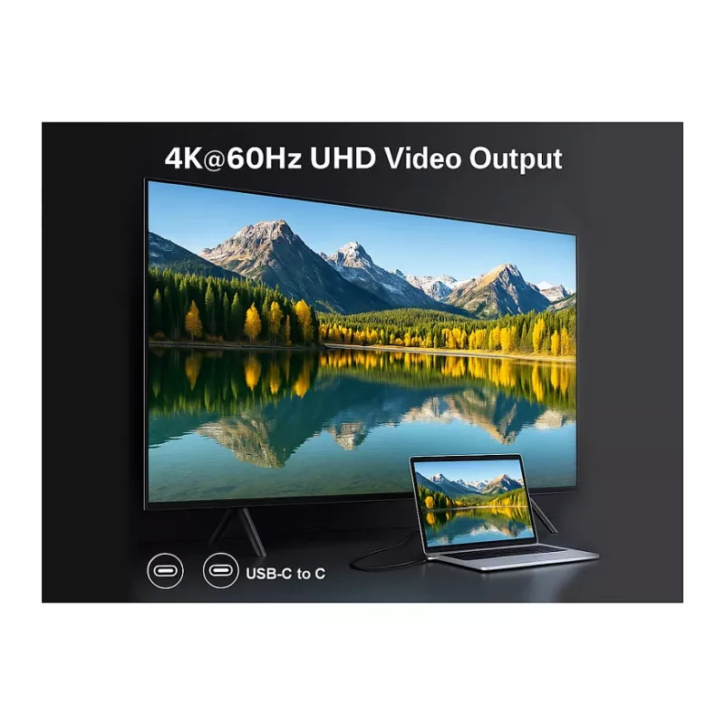EQUIP cavo USB4 Gen 2x2 C–C 3,0m, PD 100W, 4K/60Hz, 20Gbps, nero