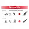 EQUIP cavo USB 2.0 C a A M/M, 0,3 m, USB 2.0 480 Mbit/s, contatti nichelati, nero