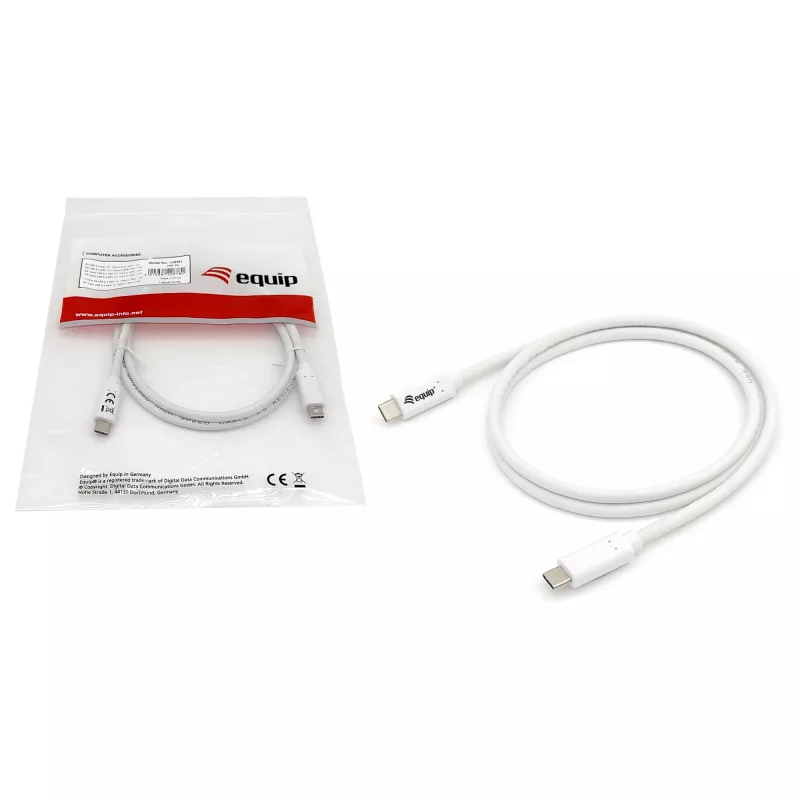 EQUIP cavo USB 3.2 Gen 1 Type-C a Type-C 0,5 m PD 60 W 5 Gbit/s bianco