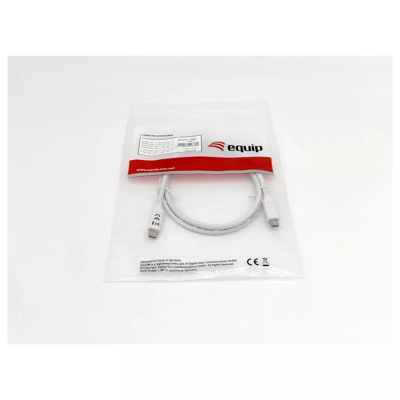 EQUIP cavo USB 3.2 Gen 1 Type-C a Type-C 0,5 m PD 60 W 5 Gbit/s bianco
