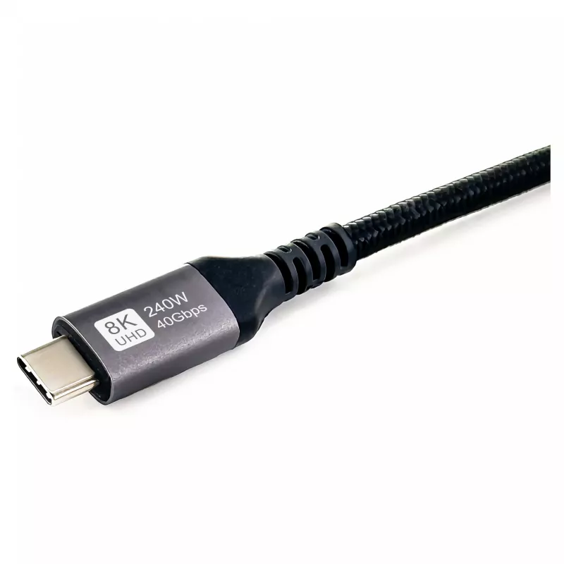 Cavo USB4 Gen3x2 C–C EQUIP 128380, 0.5 m, PD 3.1 240W, 40 Gbps, 8K/60Hz, nero