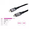 Cavo USB4 Gen3x2 C–C EQUIP 128380, 0.5 m, PD 3.1 240W, 40 Gbps, 8K/60Hz, nero