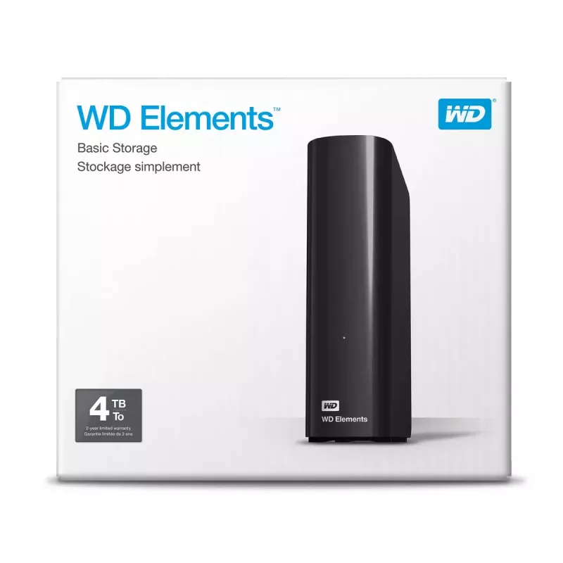 Disco rigido esterno Western Digital 4 TB USB 3.2 Gen 1 WDBWLG0040HBK-EESN