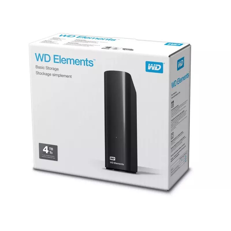 Disco rigido esterno Western Digital 4 TB USB 3.2 Gen 1 WDBWLG0040HBK-EESN