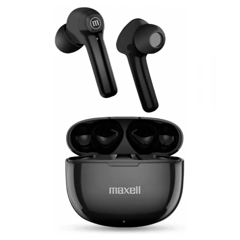 Maxell Dynamic+ cuffie wireless con custodia di ricarica Bluetooth nero