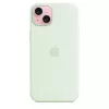 Custodia in silicone compatibile MagSafe per Apple iPhone 15 Plus – silicone, menta, per iPhone 15 Plus da 6,7 pollici