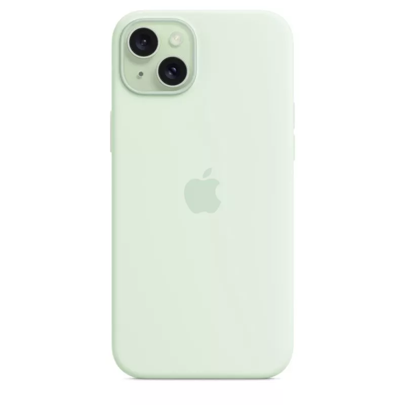 Custodia in silicone compatibile MagSafe per Apple iPhone 15 Plus – silicone, menta, per iPhone 15 Plus da 6,7 pollici