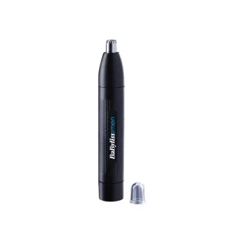 Trimmer di precisione BABYLISS E652E per orecchie e naso, nero, batteria AA