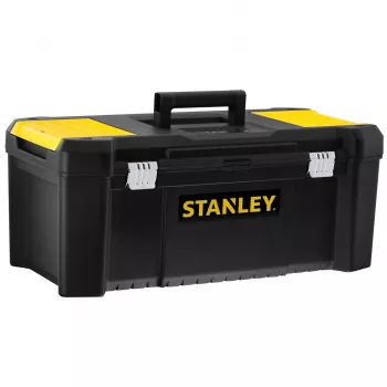 Stanley Essential 26 in Cassetta portautensili in plastica STST82976-1, 33 l, nero/giallo