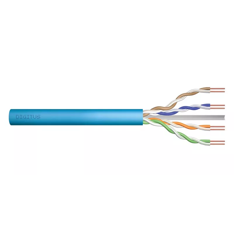 Cavo di installazione DIGITUS Cat6A U/UTP, AWG 23/1, LSOH, B2ca, bobina 500 m