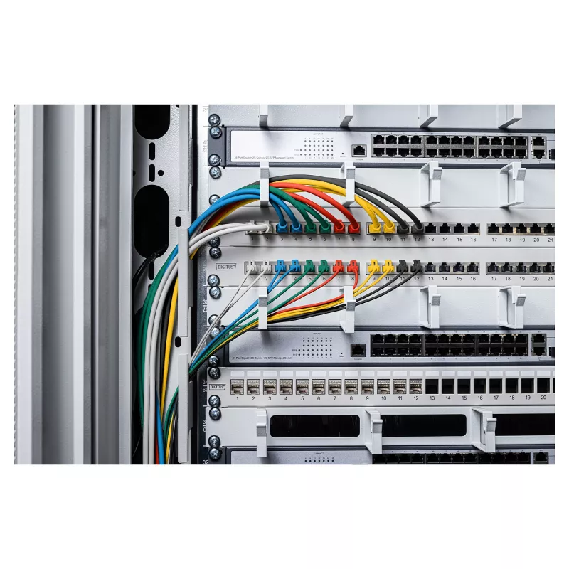 Cavo patch DIGITUS CAT 6 U-UTP slim, 0,3 m, blu