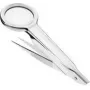 Pinzetta con lente d'ingrandimento FIRST AID ONLY P-10011, lente in plastica 23 mm, ingrandimento 4,5x, argento