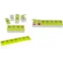 Organizer portapillole 7 giorni, first aid only, plastica bianco/verde con 7 scomparti estraibili, senza BPA